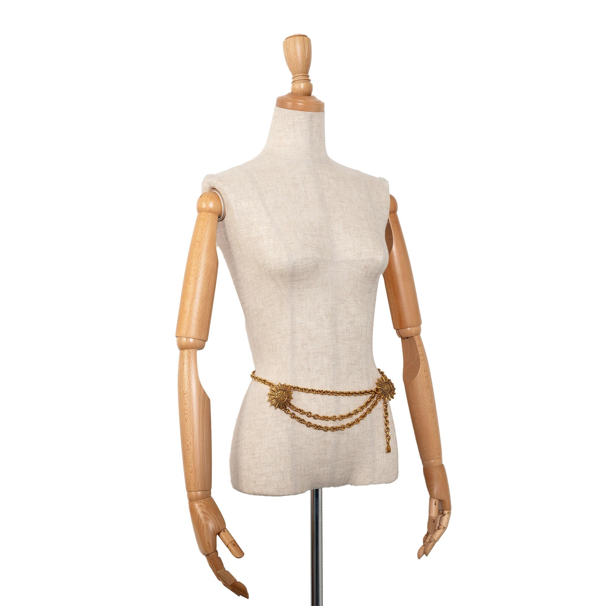 Chanel Double Sun CC Chain-Link Belt - 33 / 83.00 (SHG-4tol7H)