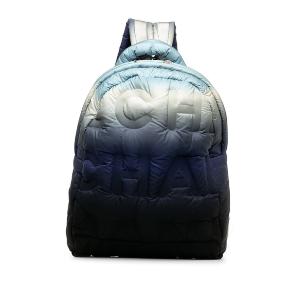 Chanel Embossed Nylon Doudoune Backpack (SHG-uuLrok)