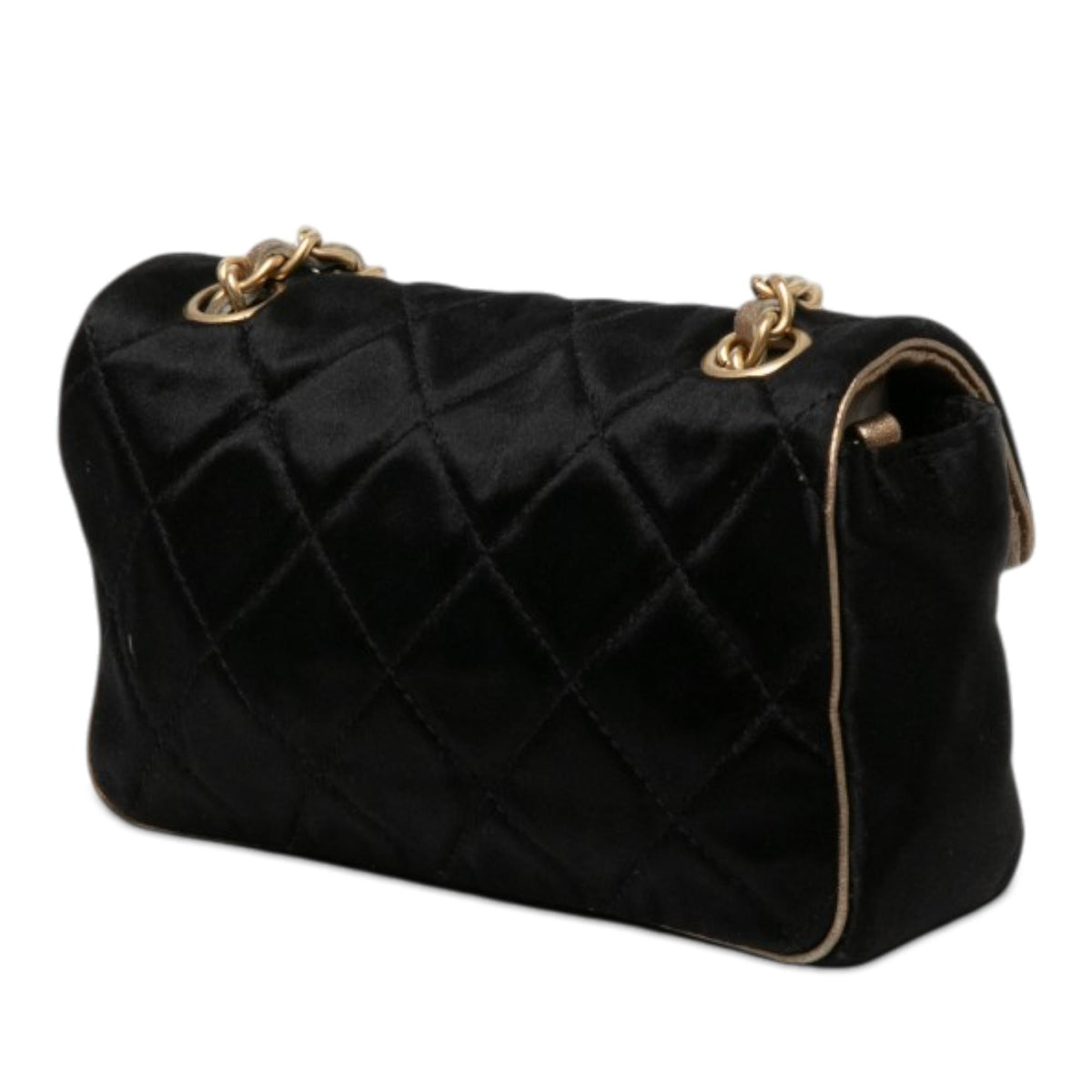 Chanel Extra Mini Quilted Satin Flap