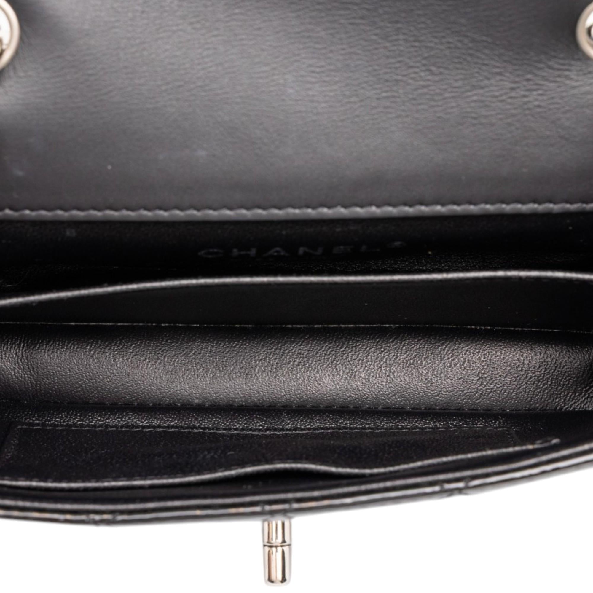 Chanel Extra Mini Rectangular Classic Patent Single Flap