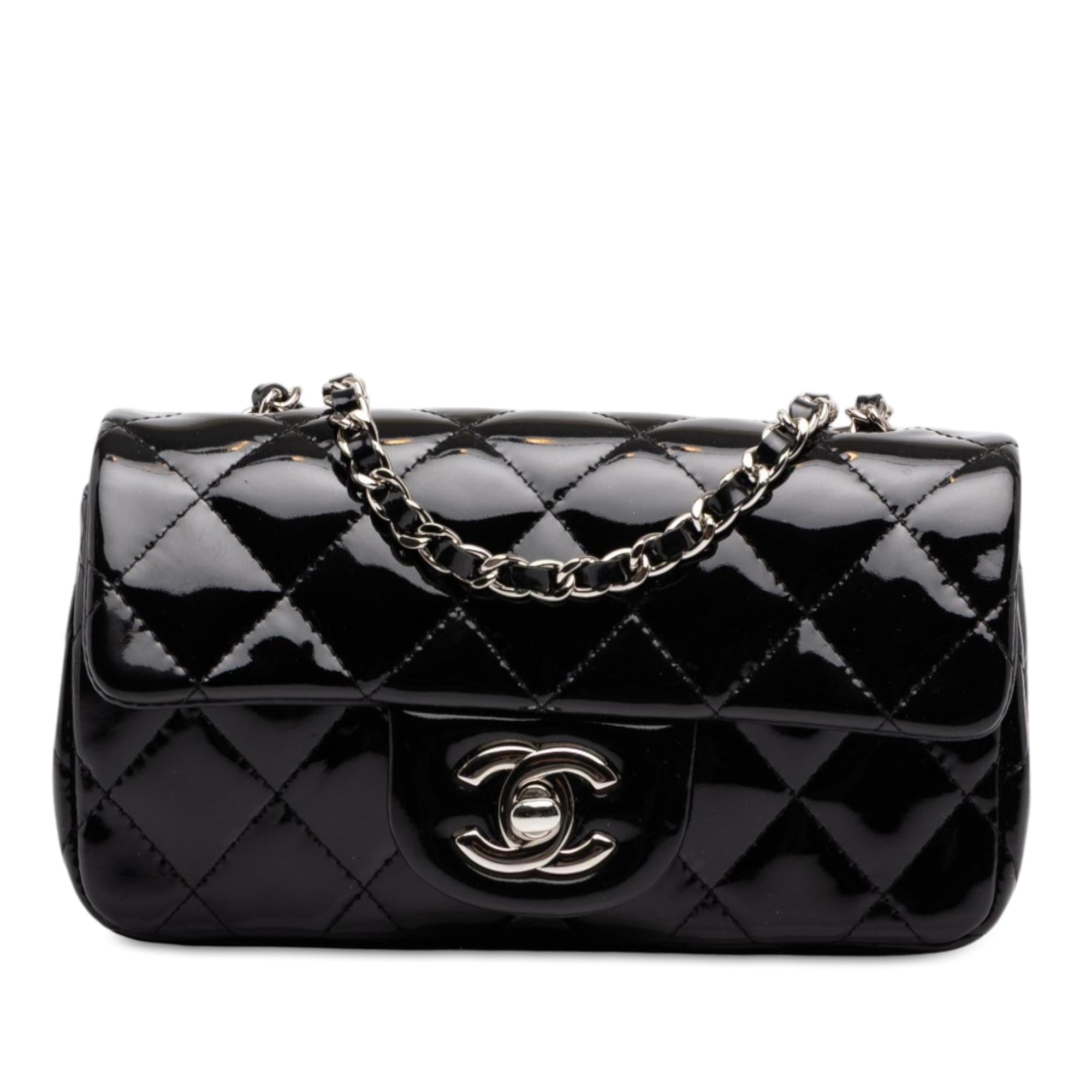 Chanel Extra Mini Rectangular Classic Patent Single Flap