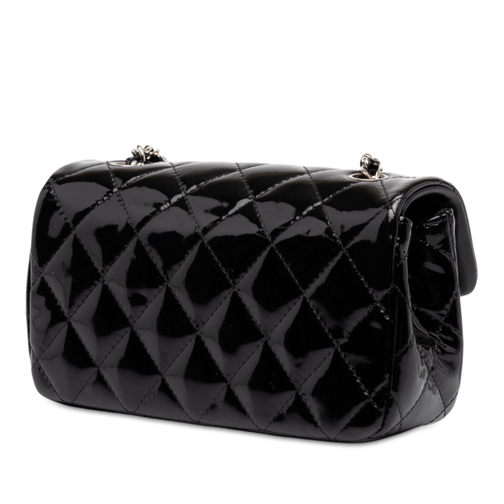 Chanel Extra Mini Rectangular Classic Patent Single Flap