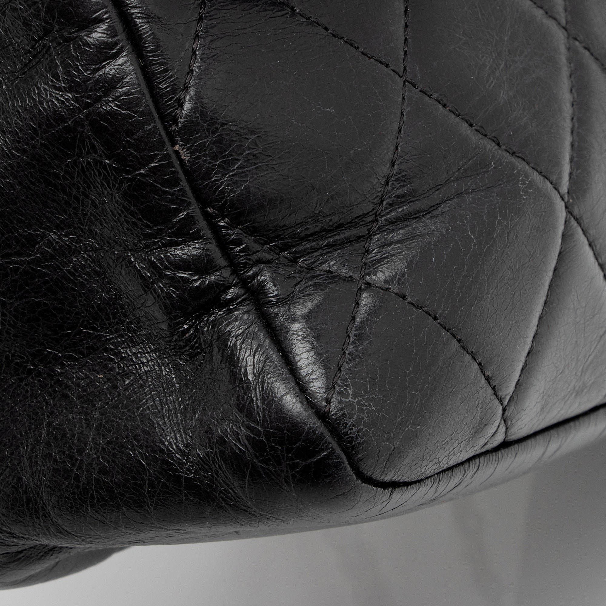 Chanel Glazed Calfskin CC Delivery Small Shopping Tote (SHF-AR0t7R)