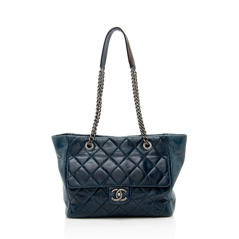 Chanel Glazed Calfskin On the Road Tote