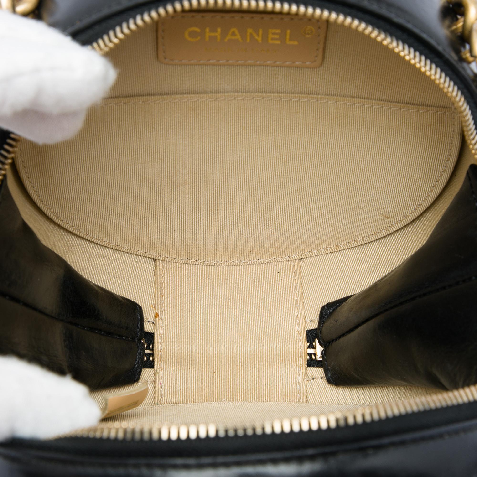 Chanel Glazed Calfskin Round As Earth Evening Bag