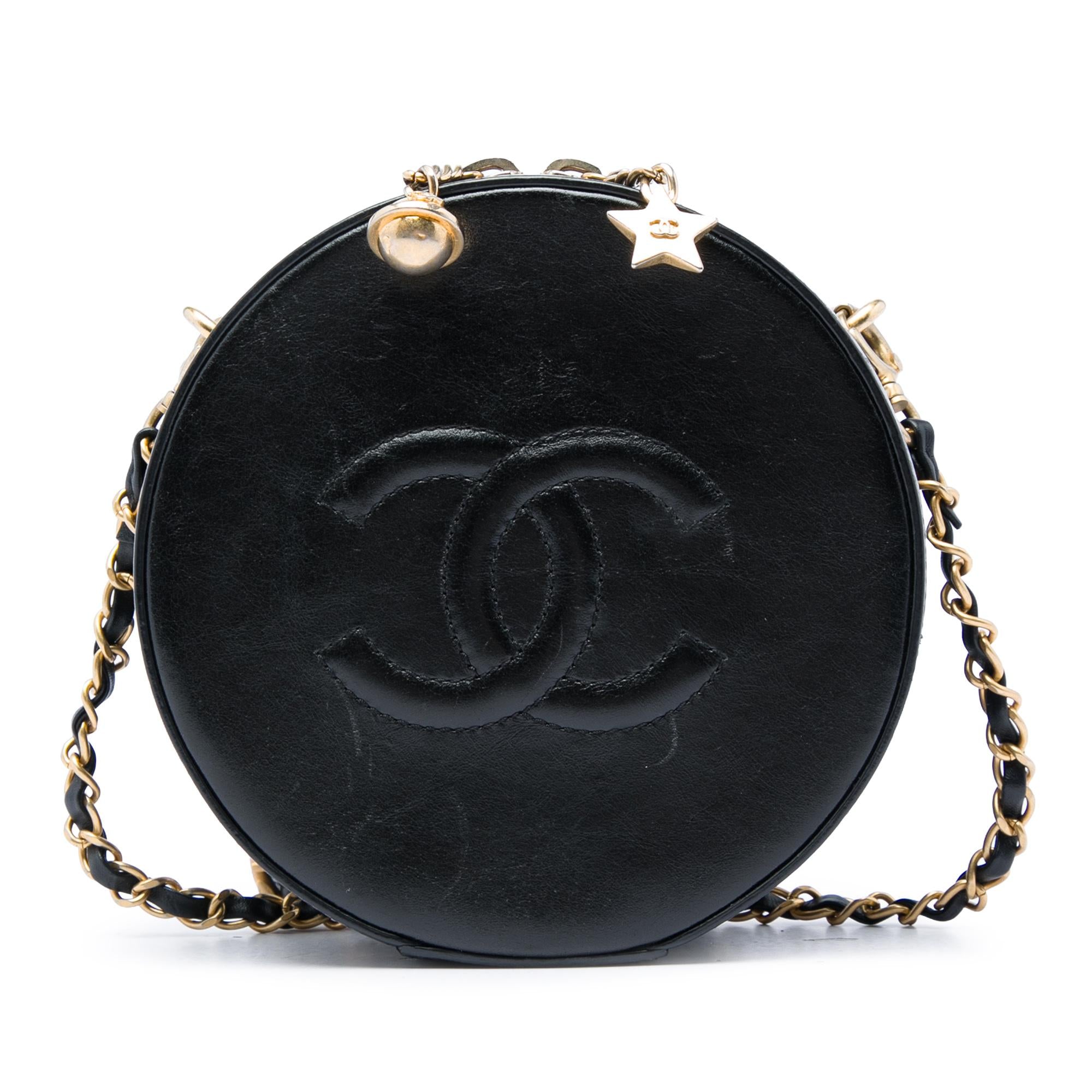Chanel Glazed Calfskin Round As Earth Evening Bag
