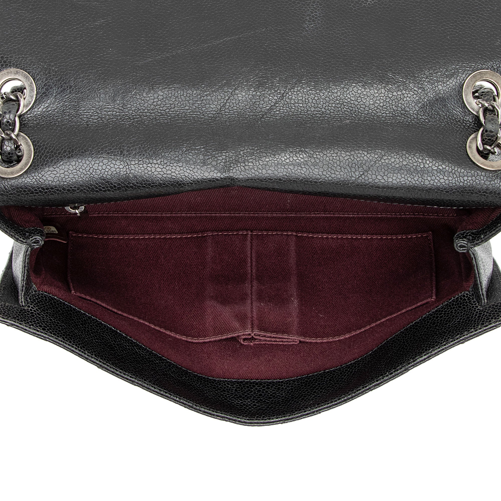 Chanel Glazed Caviar Leather CC Crave Medium Flap Bag (SHF-3RMxUM)