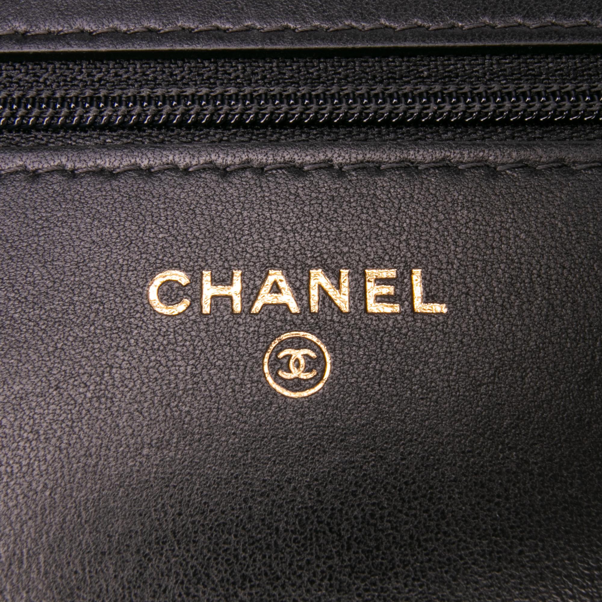 Chanel Houndstooth Tweed 19 Wallet On Chain