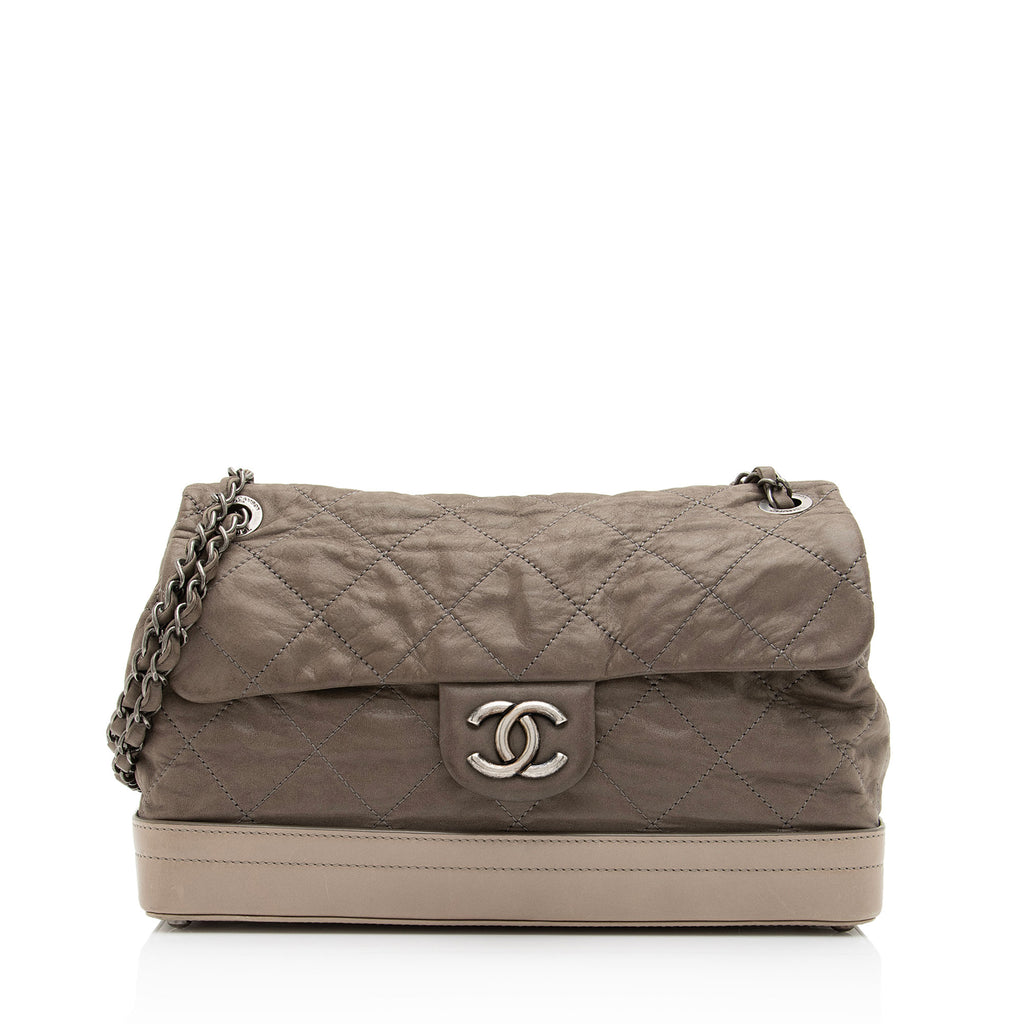 Chanel Quilted Iridescent Calfskin Chic Flap Bag