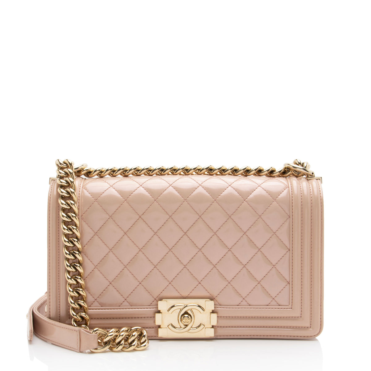 Chanel Iridescent Glazed Calfskin Old Medium Boy Bag