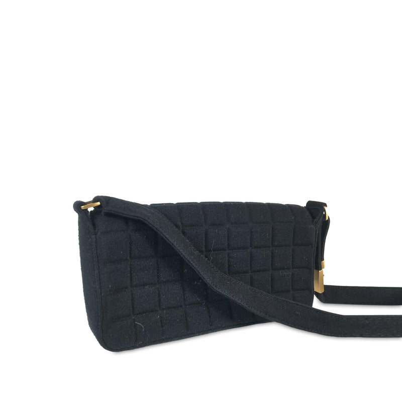 Chanel Jersey Knit Chocolate Bar Flap (SHG-Vk1C4m)