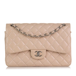 Chanel Classic Medium Timeless Double Flap Shoulder Bag Pink