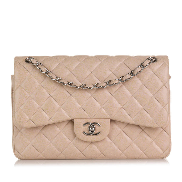Chanel Jumbo Classic Caviar Double Flap Bag (SHG-KfBpy8)