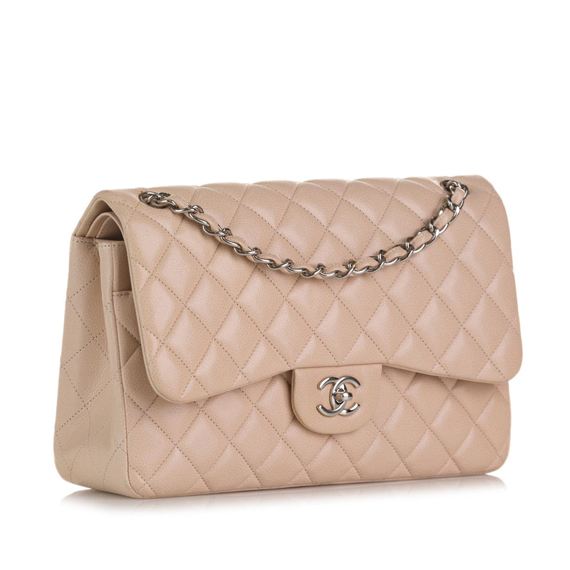 Chanel Bicolor Calfskin Classic Flap Shoulder Bag