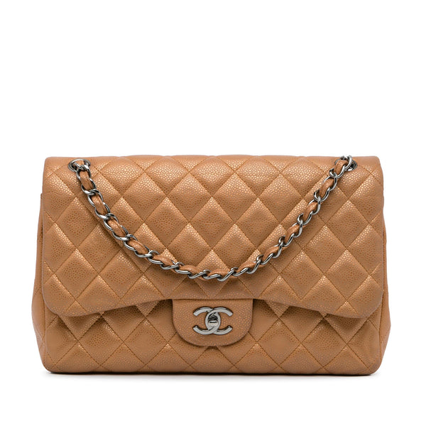 Chanel Jumbo Classic Caviar Double Flap Bag (SHG-YmUP1q)