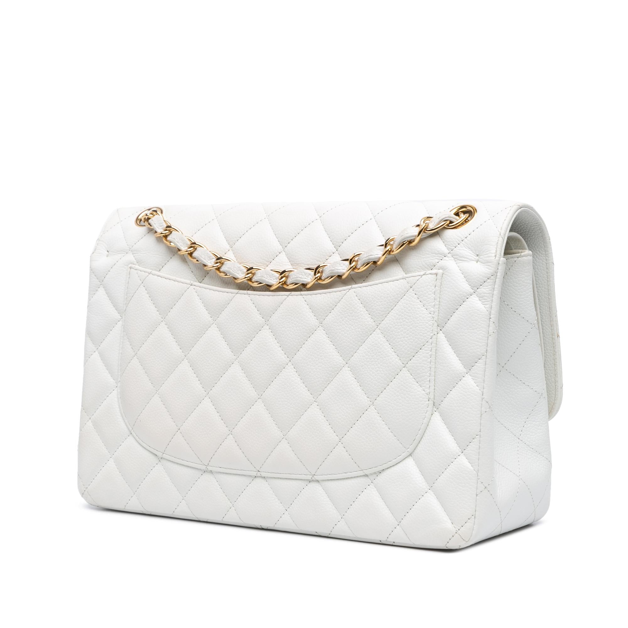 Chanel Jumbo Classic Caviar Double Flap (SHG-kMlTWy)