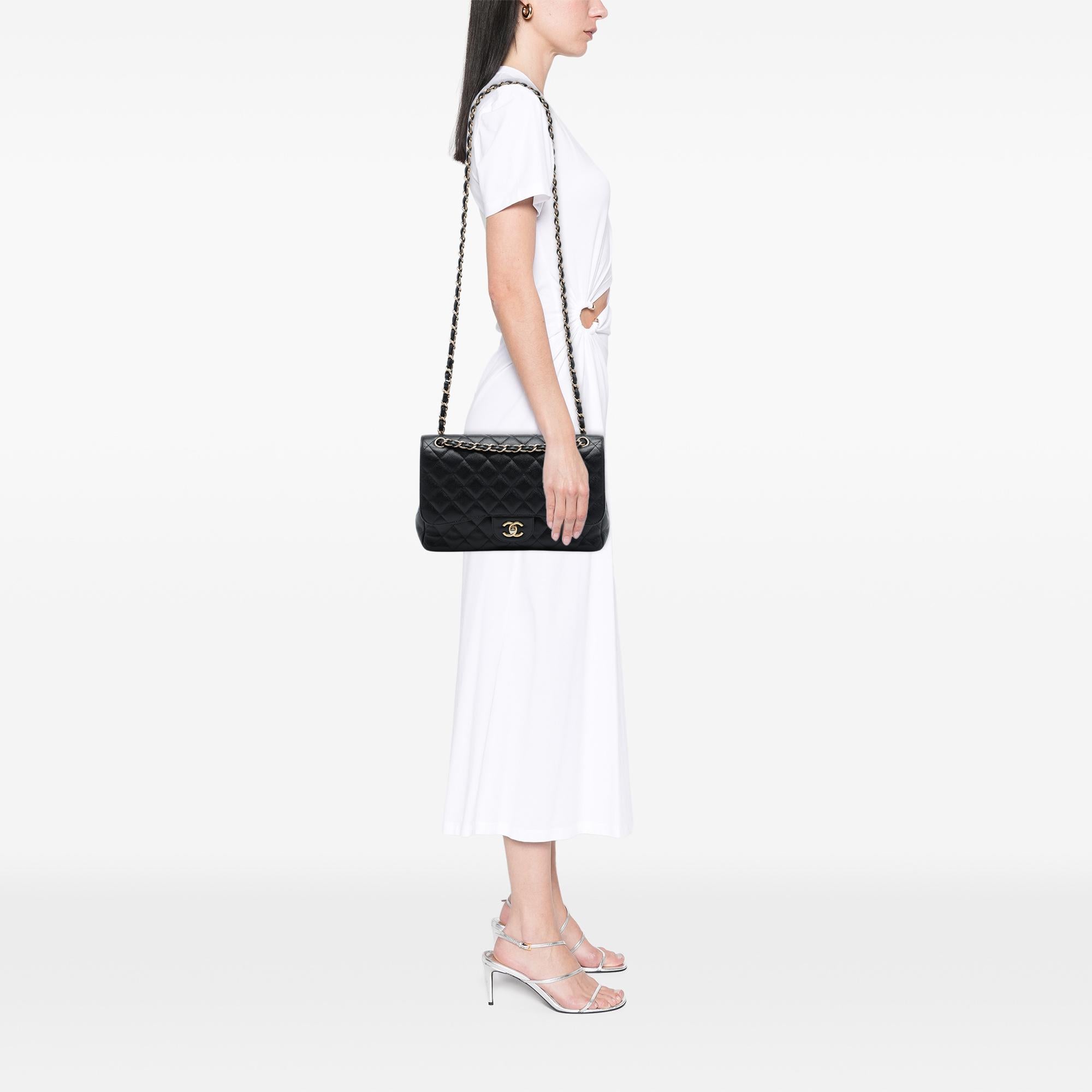 Chanel Jumbo Classic Caviar Double Flap