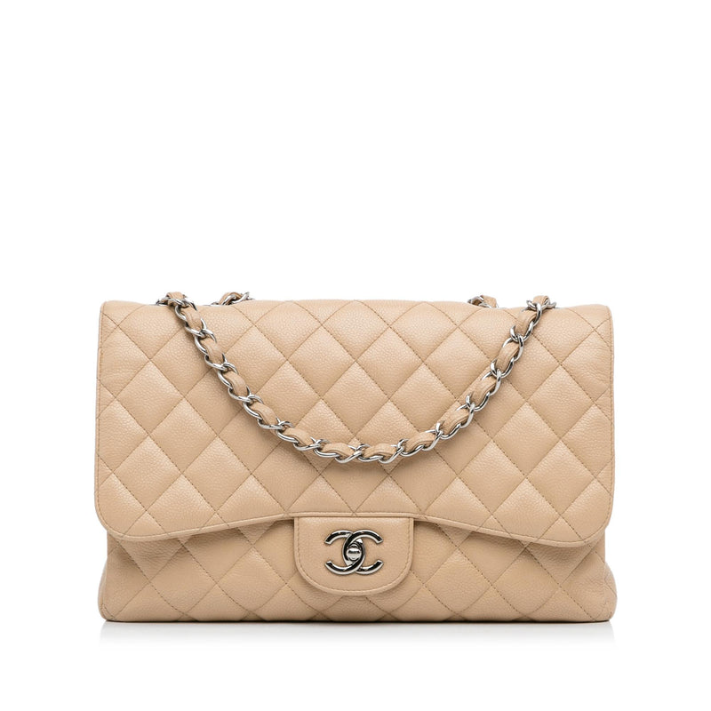Chanel Jumbo Classic Caviar Single Flap Bag (SHG-HUCSq6) – LuxeDH