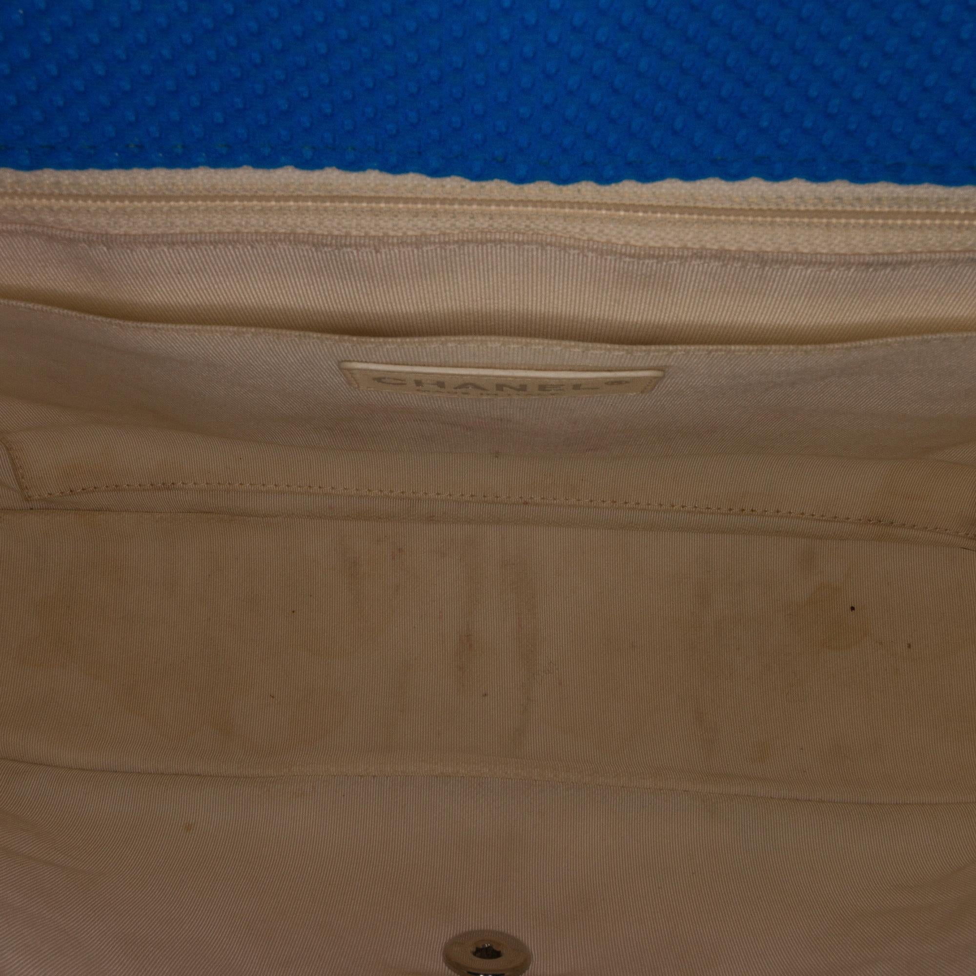 Chanel Jumbo Classic Jersey Single Flap (SHG-vOf3cS)