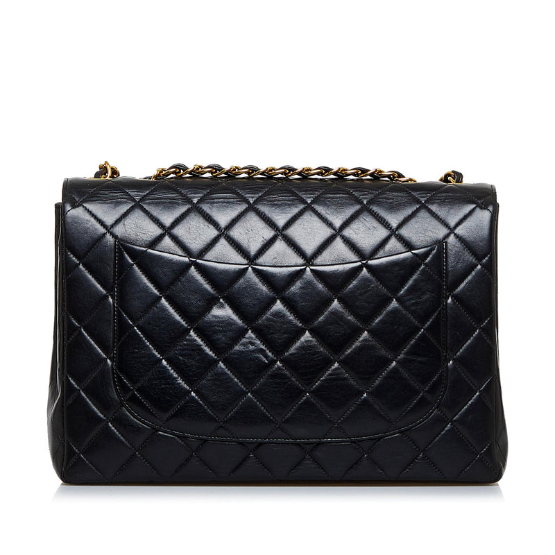 Chanel Coral Coco Flap 2.55 Lambskin Maxi Jumbo Flap Handbag Purse Pickup@LA