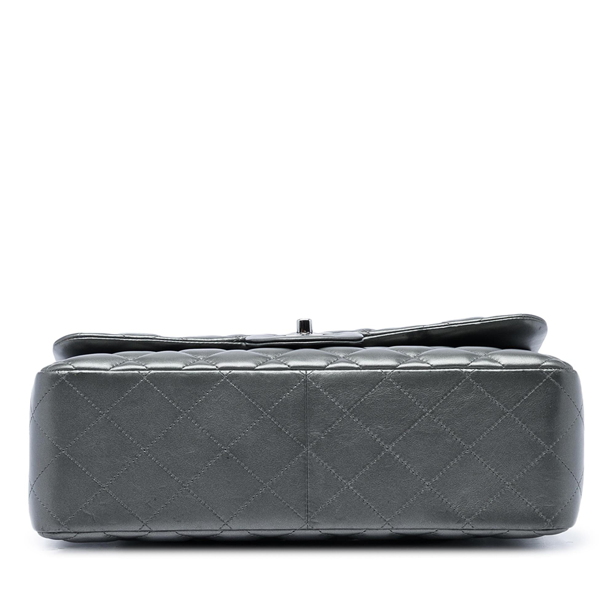 Chanel Jumbo Classic Metallic Lambskin Double Flap