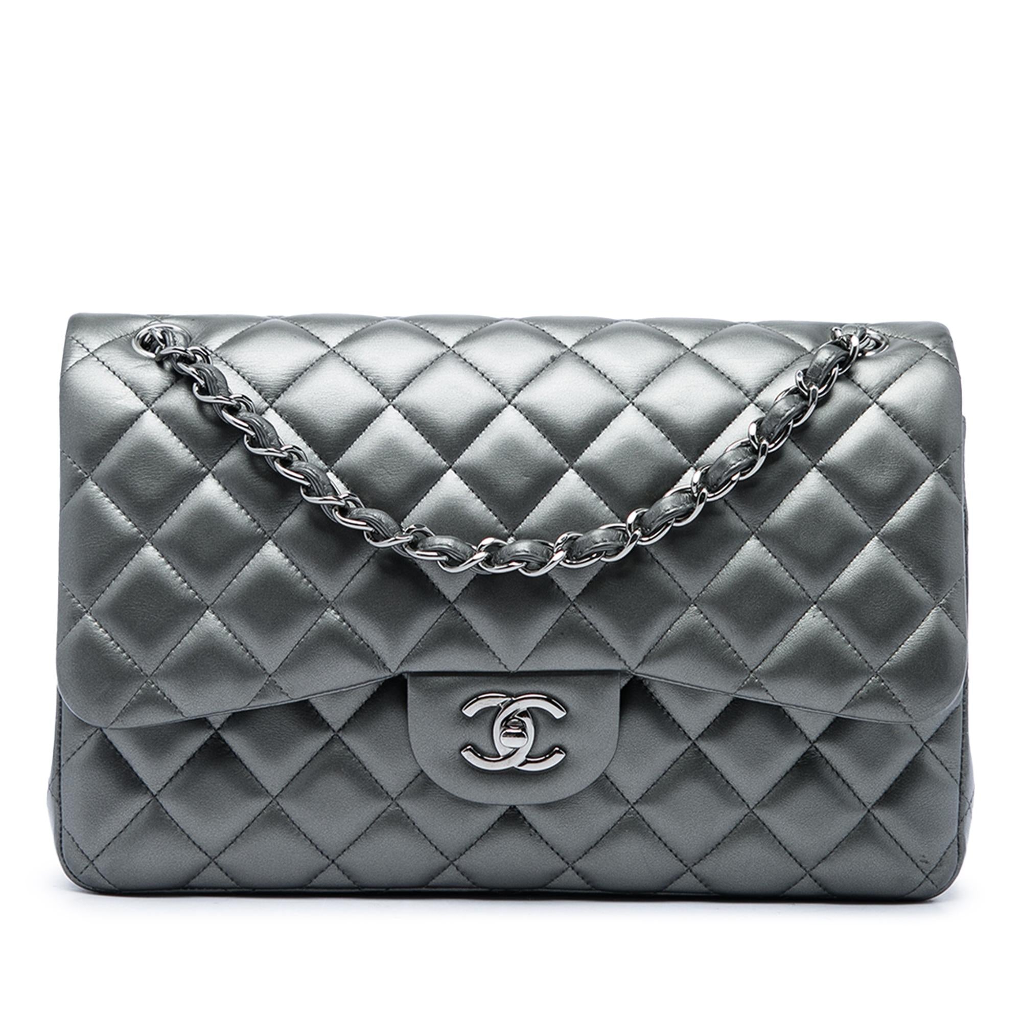 Chanel Jumbo Classic Metallic Lambskin Double Flap