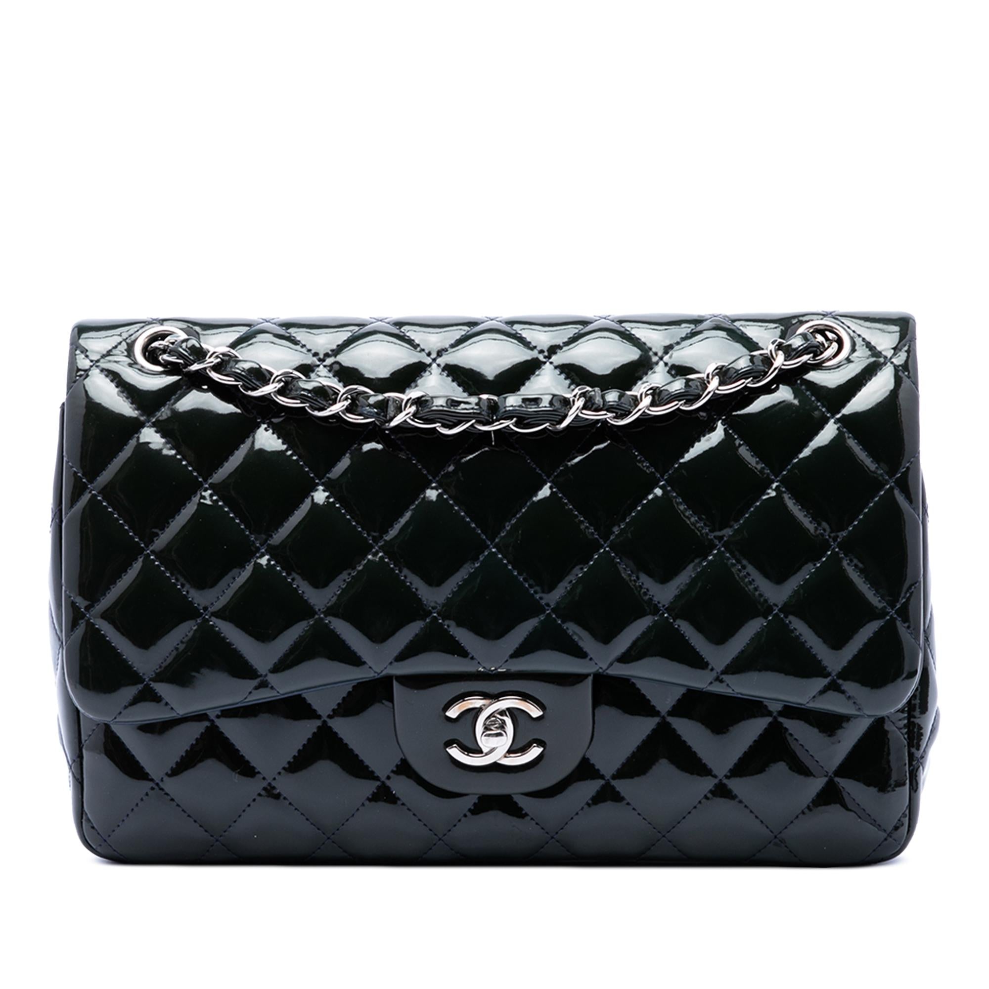 Chanel Jumbo Classic Patent Double Flap