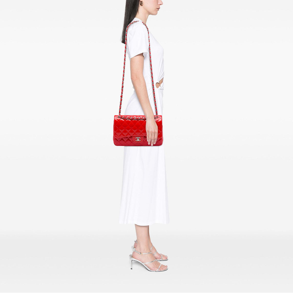 Chanel Jumbo Classic Patent Double Flap
