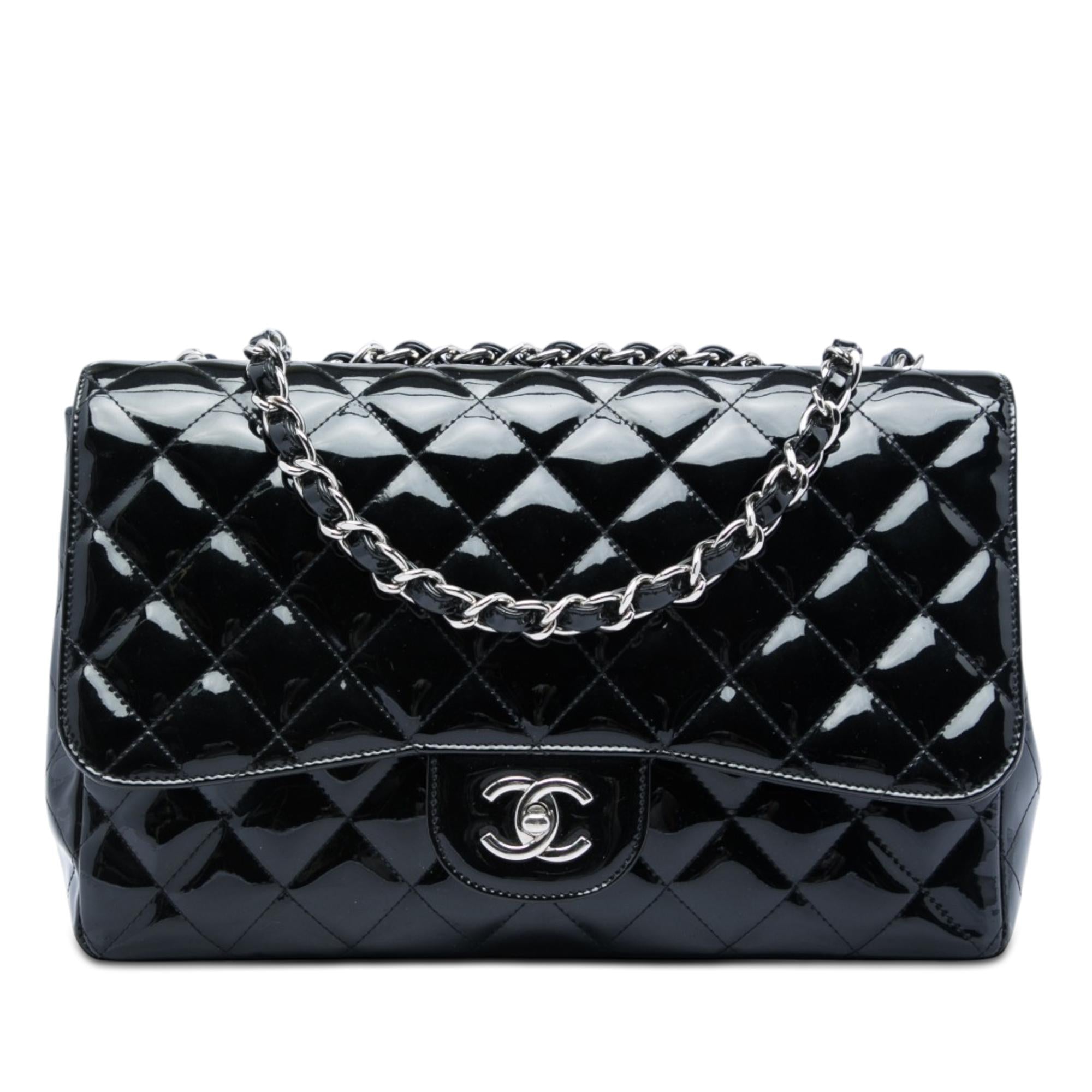 Chanel Jumbo Classic Patent Single Flap