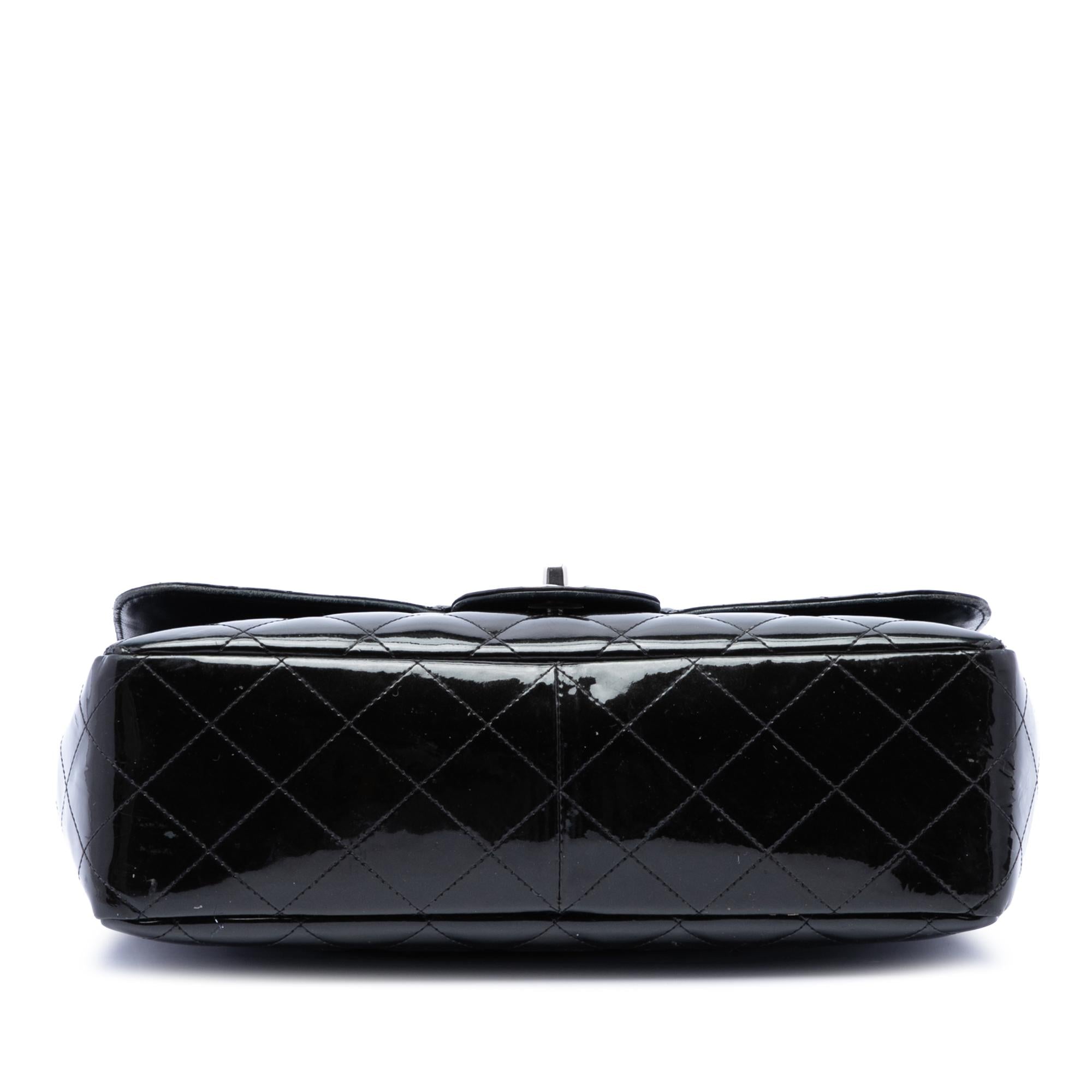 Chanel Jumbo Classic Patent Single Flap