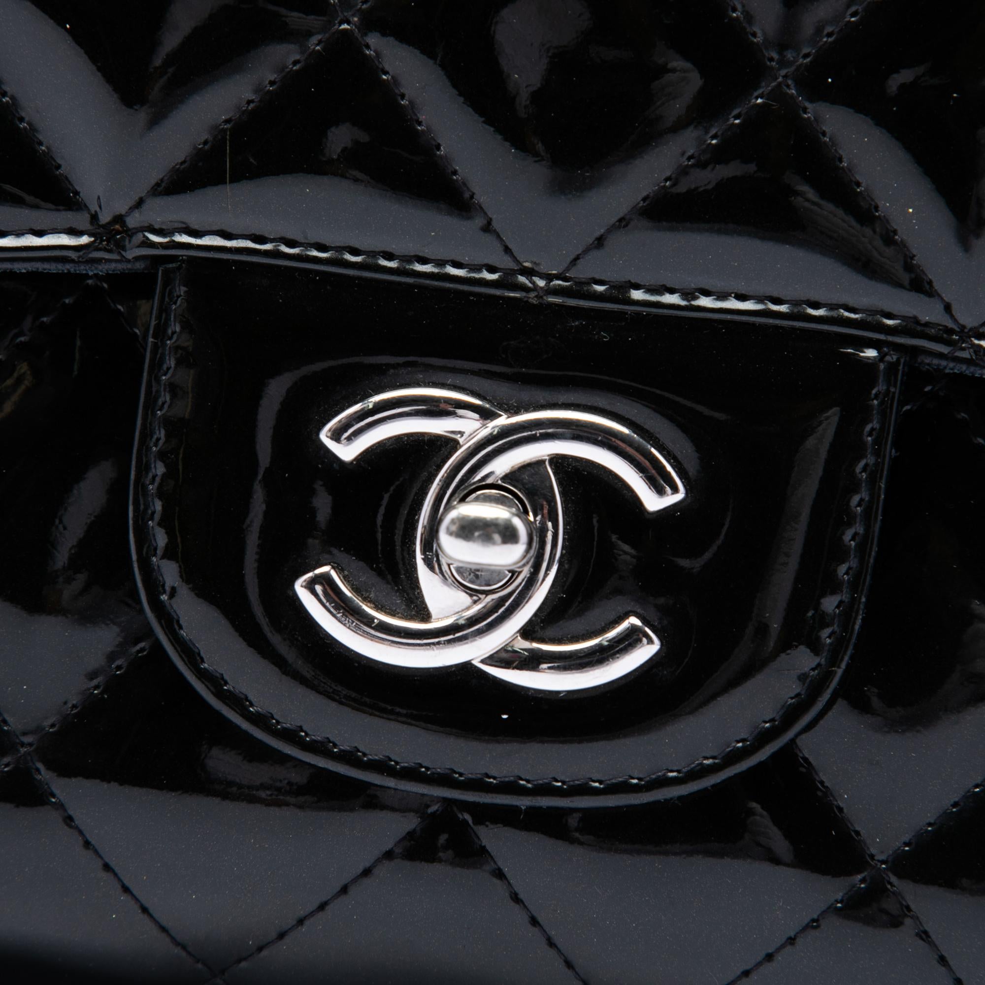 Chanel Jumbo Classic Patent Single Flap