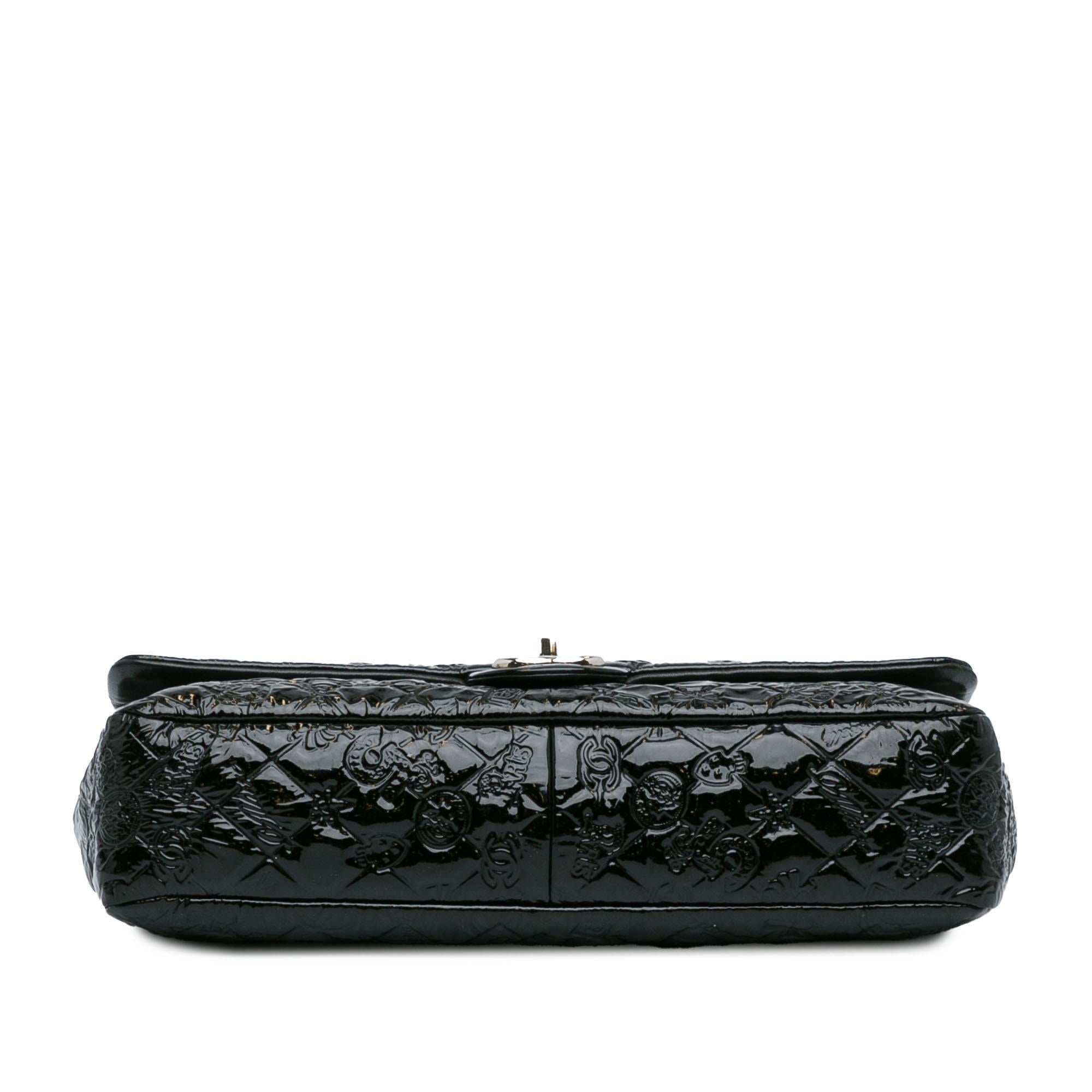 Chanel Jumbo Patent Lucky Symbols Flap (SHG-IatIl6)
