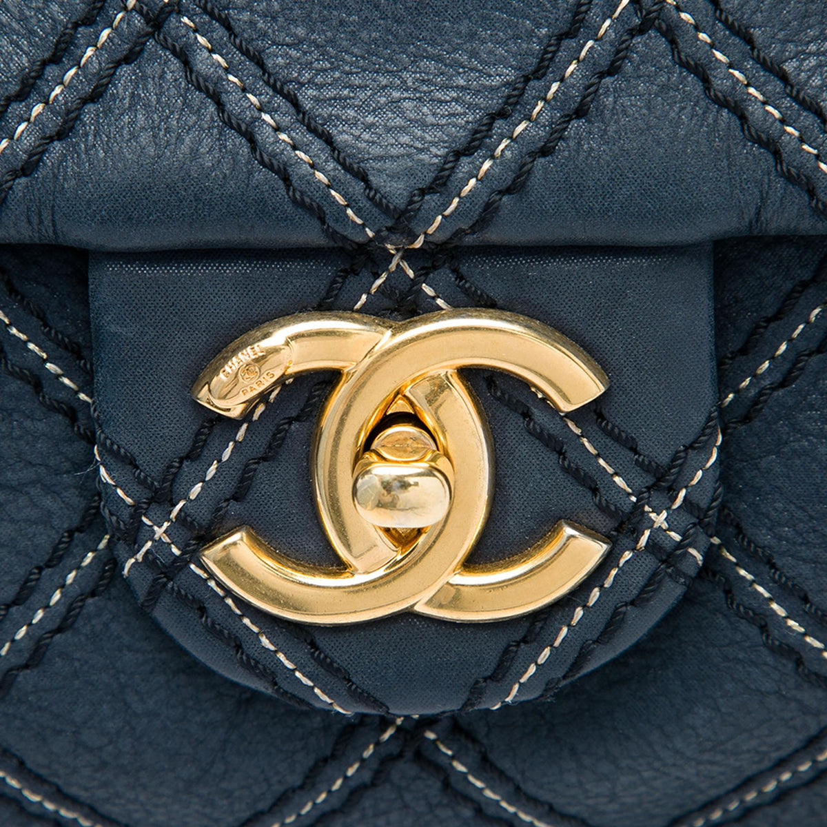 Chanel Jumbo Quilted Calfskin Triple Stitched Flap