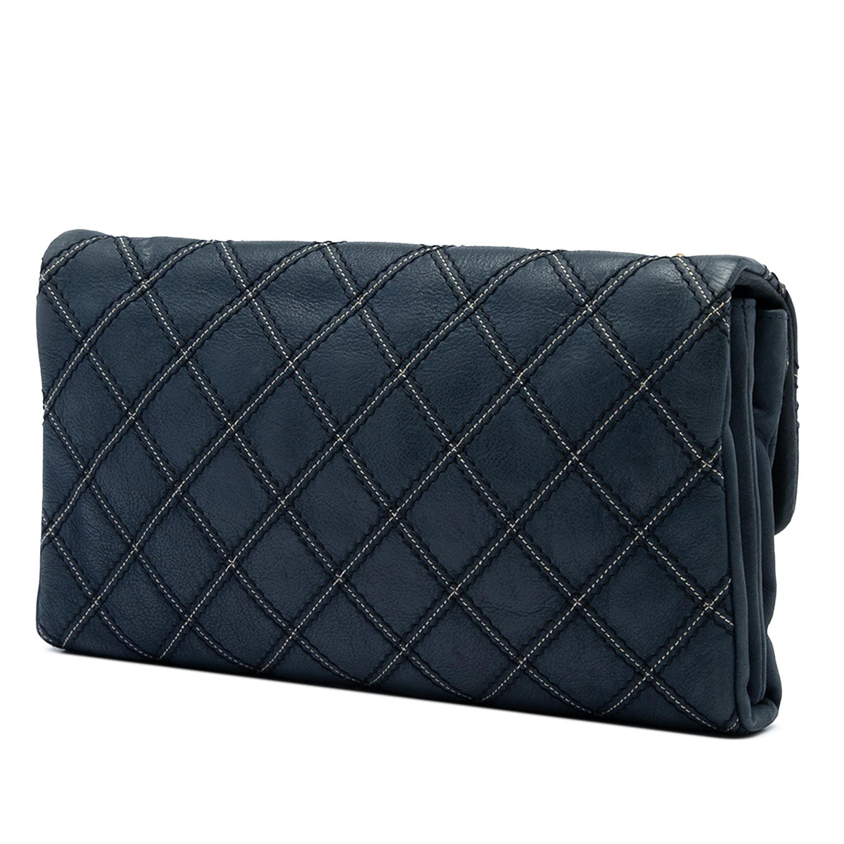 Chanel Jumbo Quilted Calfskin Triple Stitched Flap