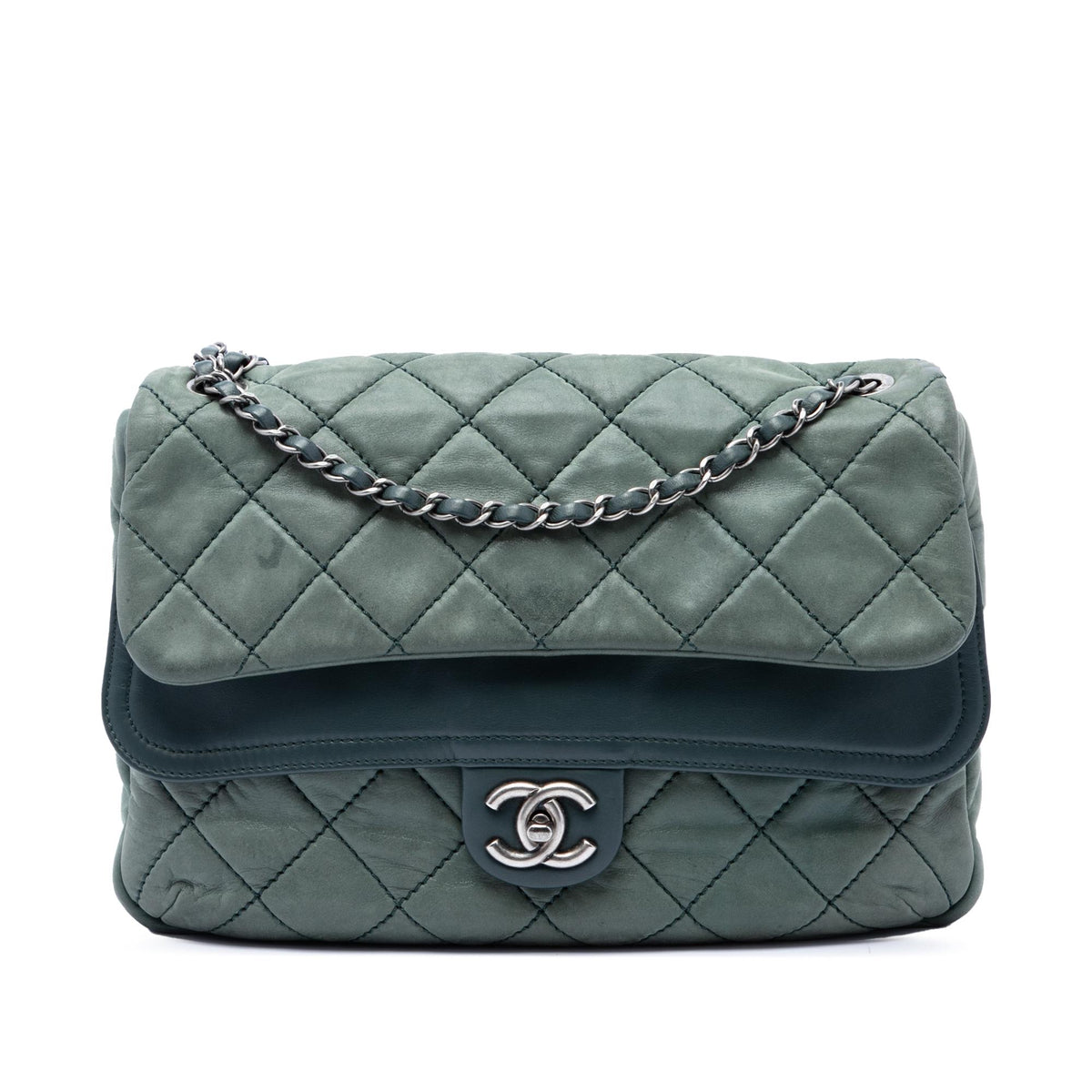 Chanel Jumbo Quilted Iridescent Calfskin In the Mix Double Flap