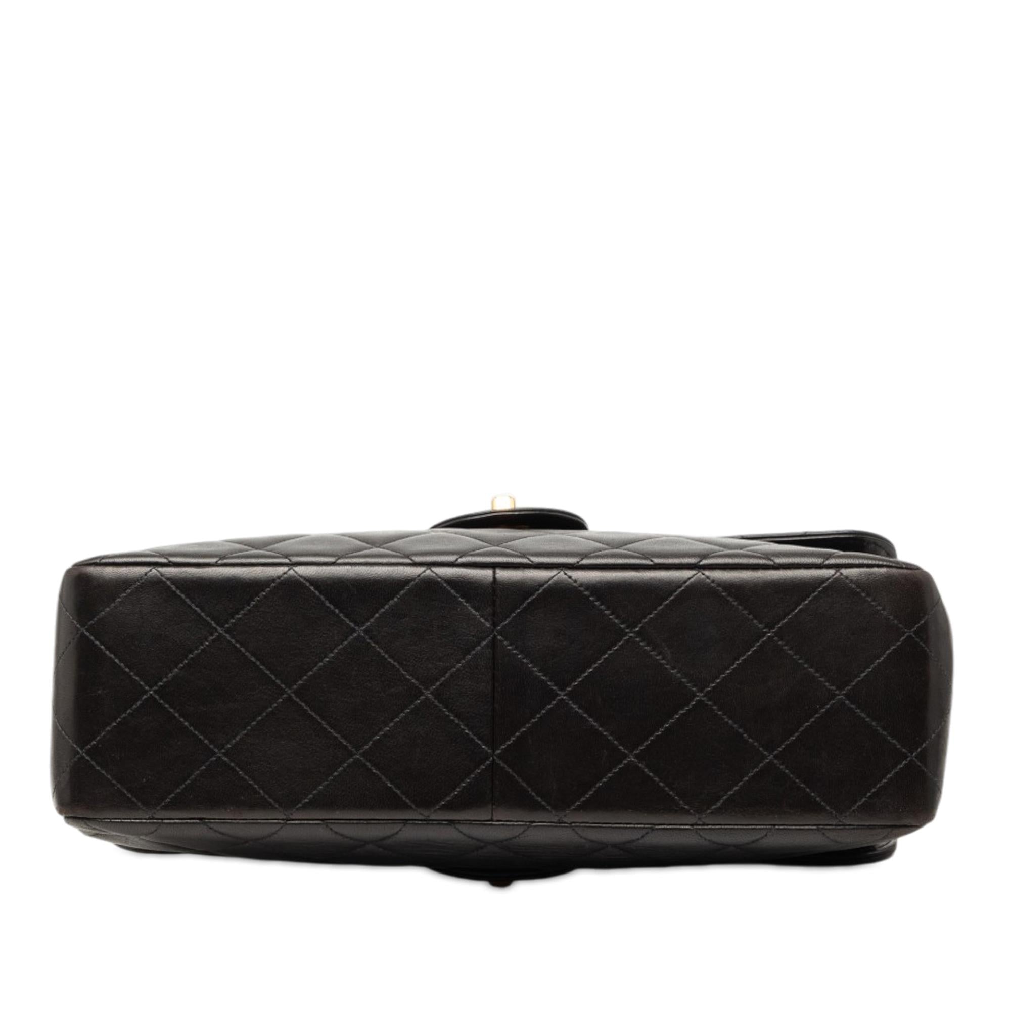 Chanel Jumbo Quilted Lambskin Double Sided Flap