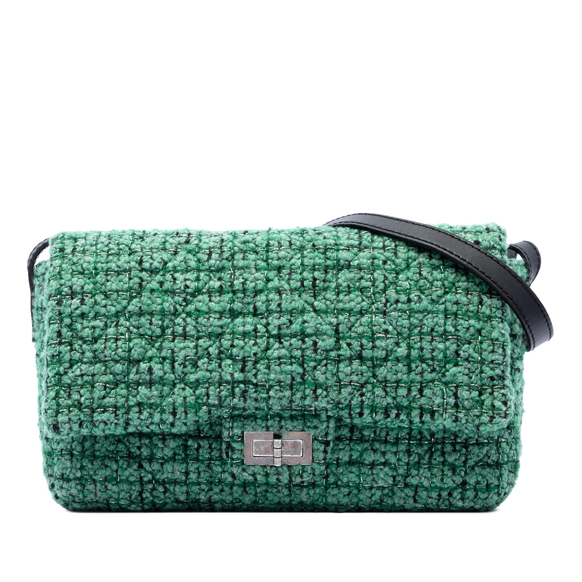 Chanel Jumbo Quilted Tweed Reissue 2.55 Easy Messenger Flap
