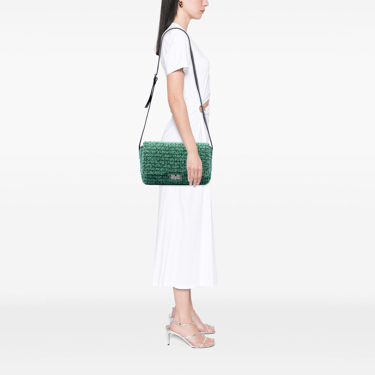 Chanel Jumbo Quilted Tweed Reissue 2.55 Easy Messenger Flap