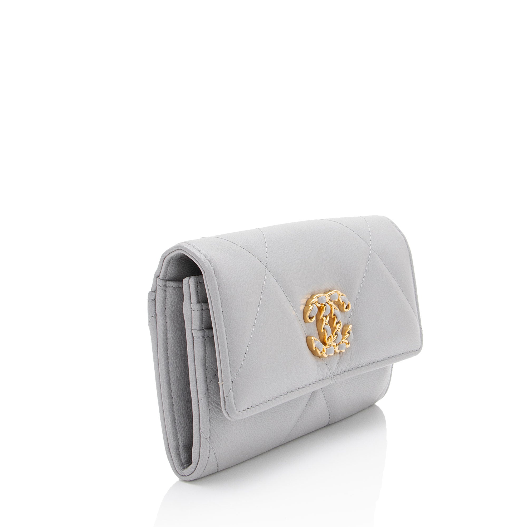 Chanel Lambskin 19 Flap Wallet