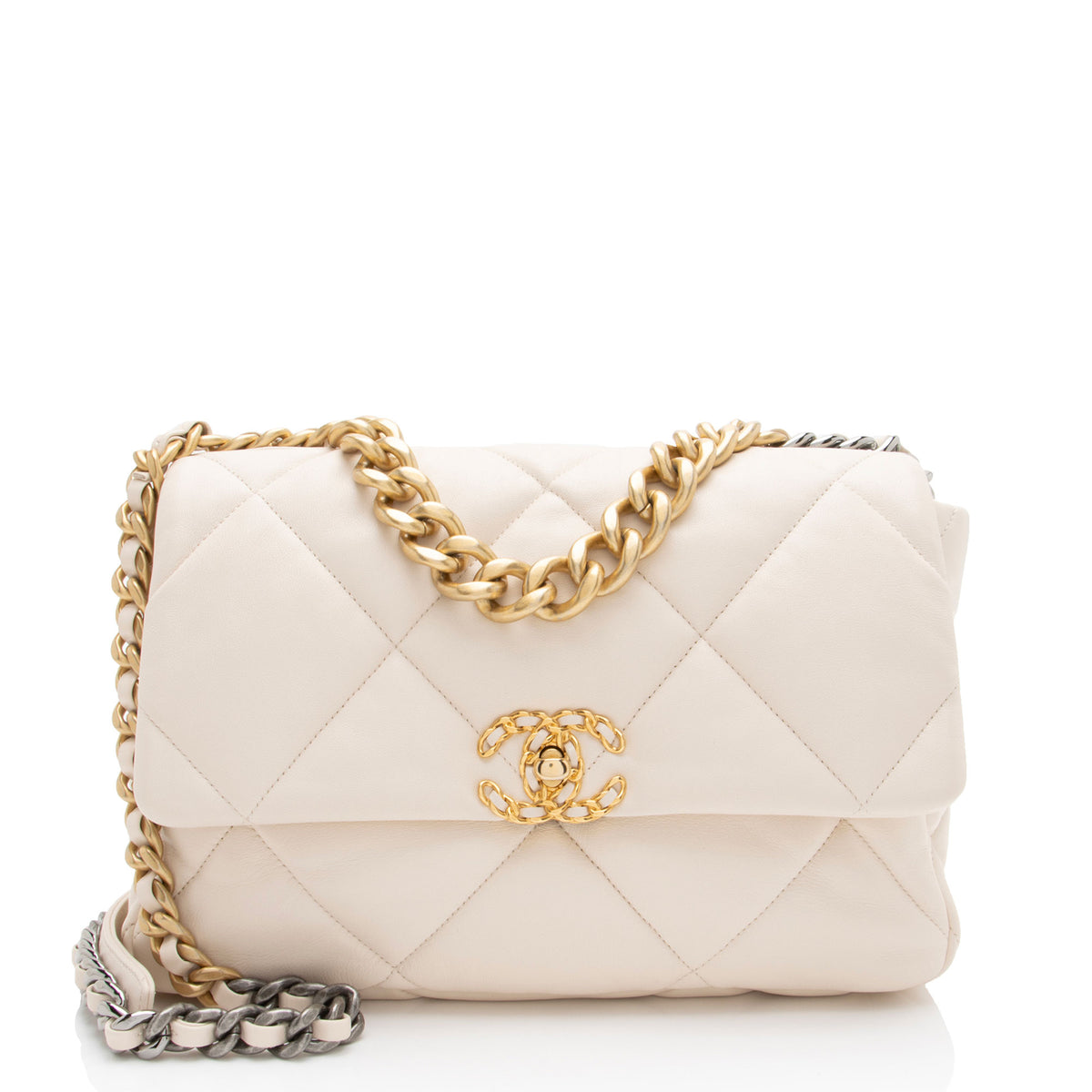 Chanel Lambskin 19 Large Flap Shoulder Bag