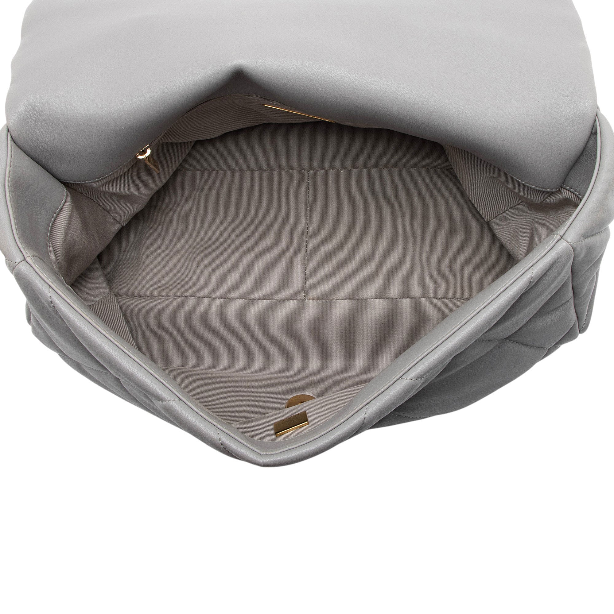Chanel Lambskin 19 Maxi Flap Shoulder Bag