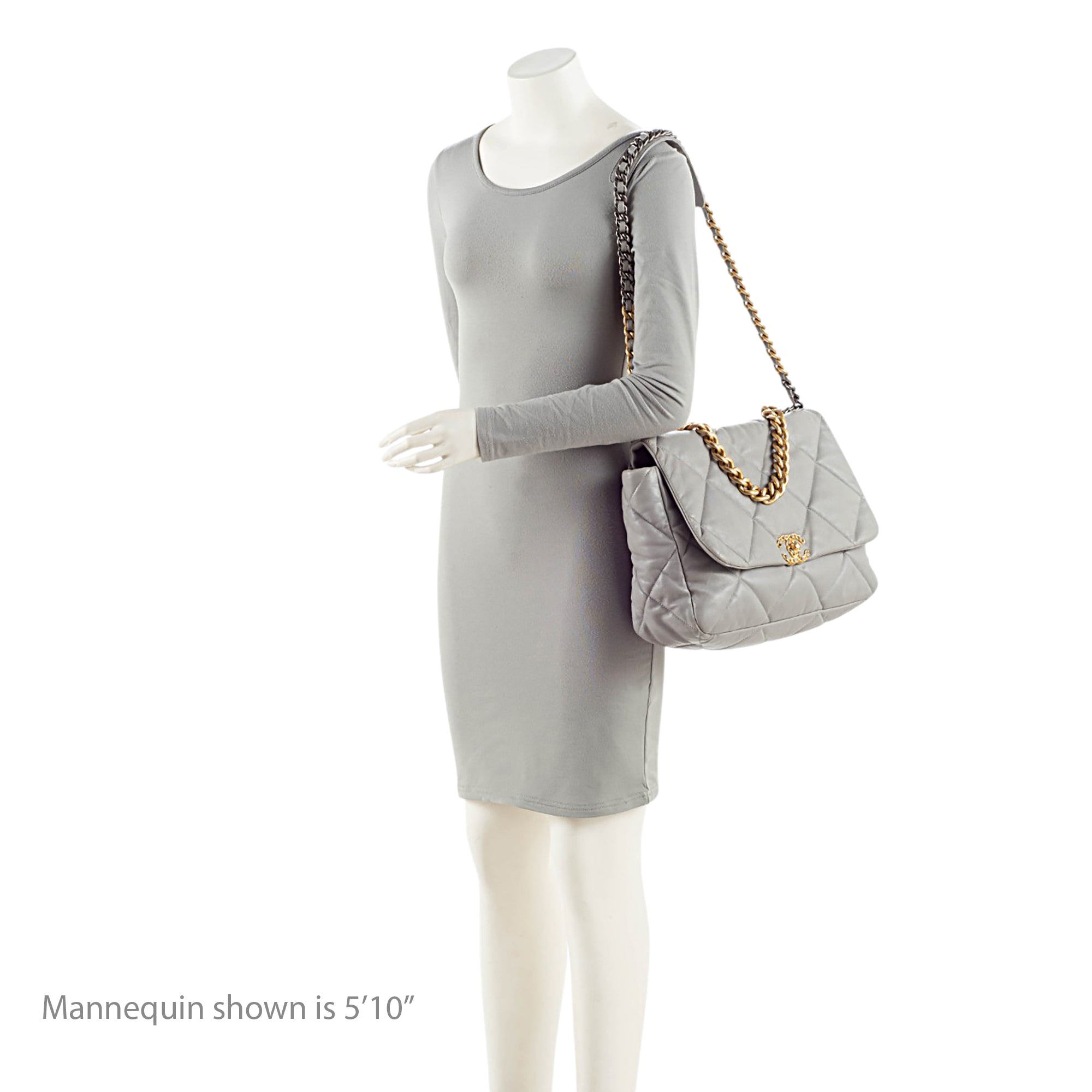 Chanel Lambskin 19 Maxi Flap Shoulder Bag