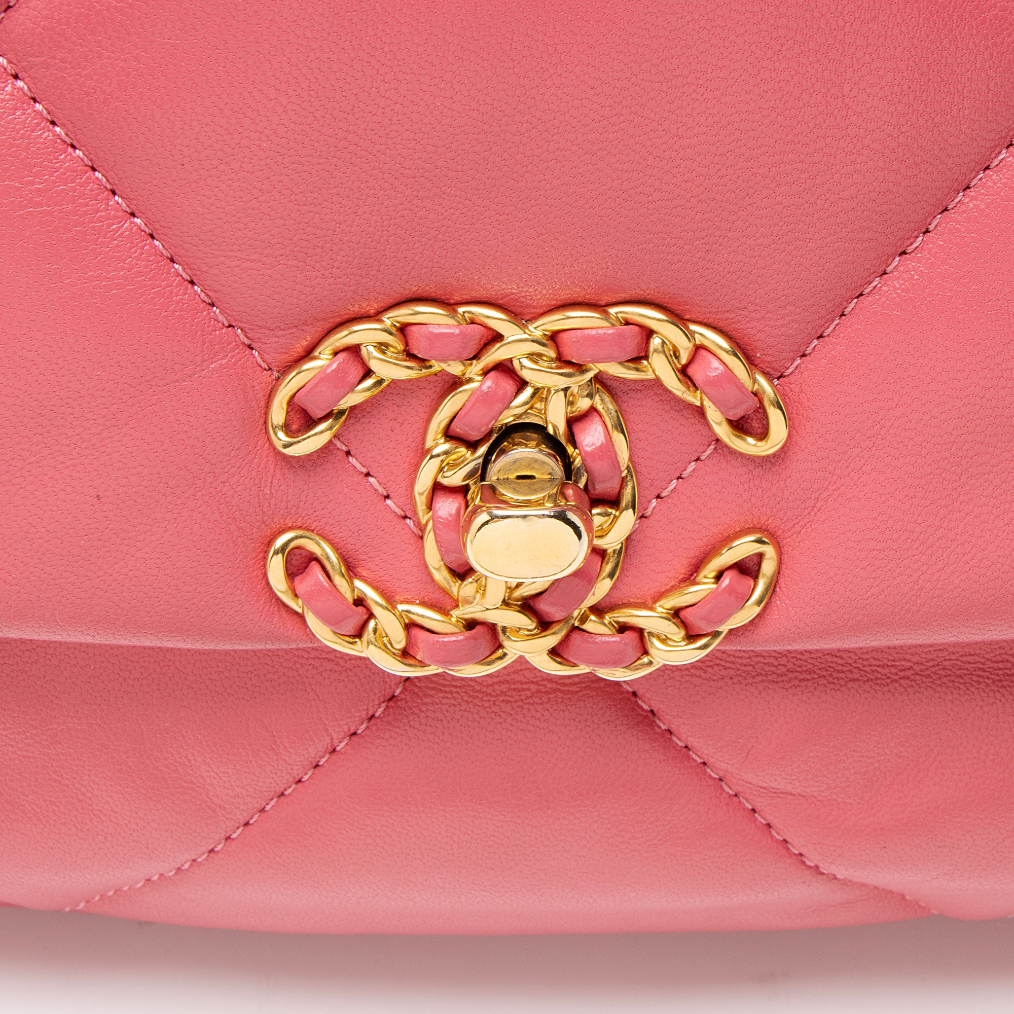 Chanel Lambskin 19 Medium Flap Shoulder Bag