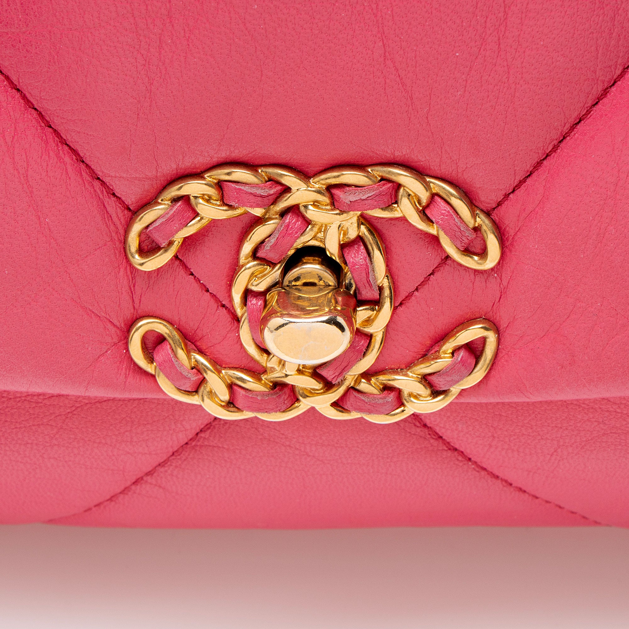 Chanel Lambskin 19 Medium Flap Shoulder Bag