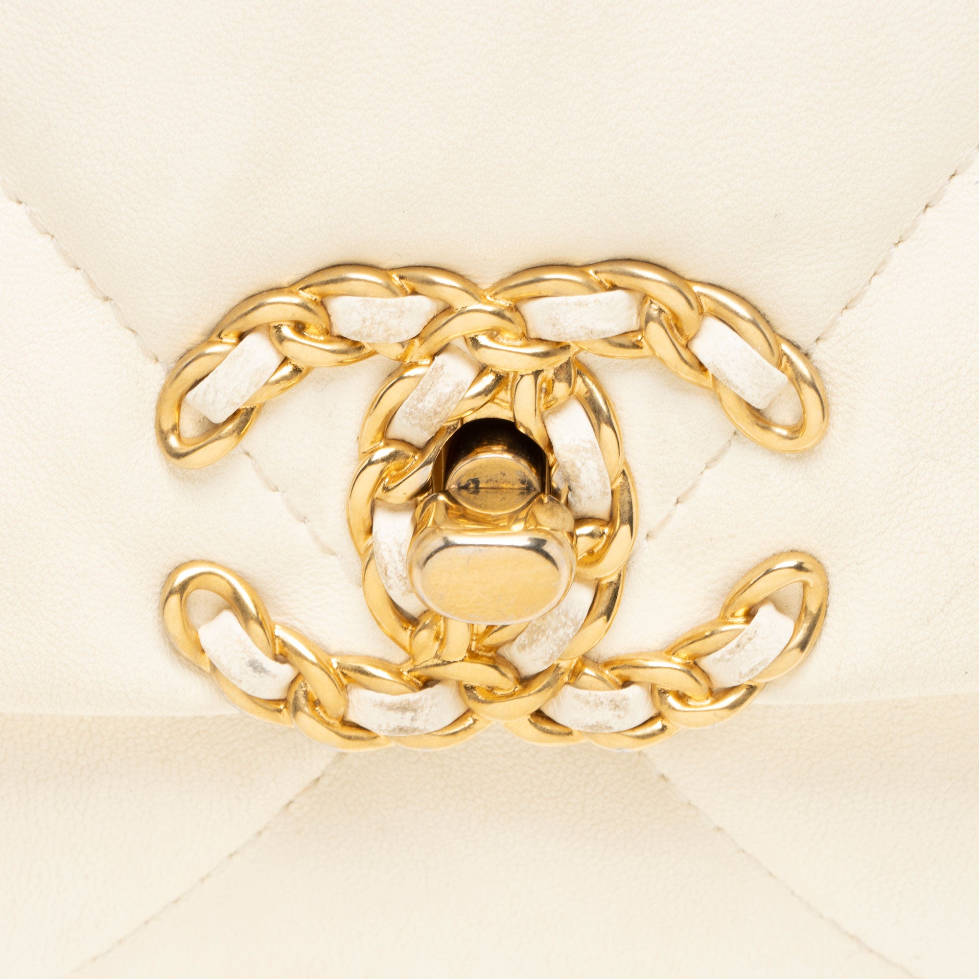 Chanel Lambskin 19 Medium Flap Shoulder Bag