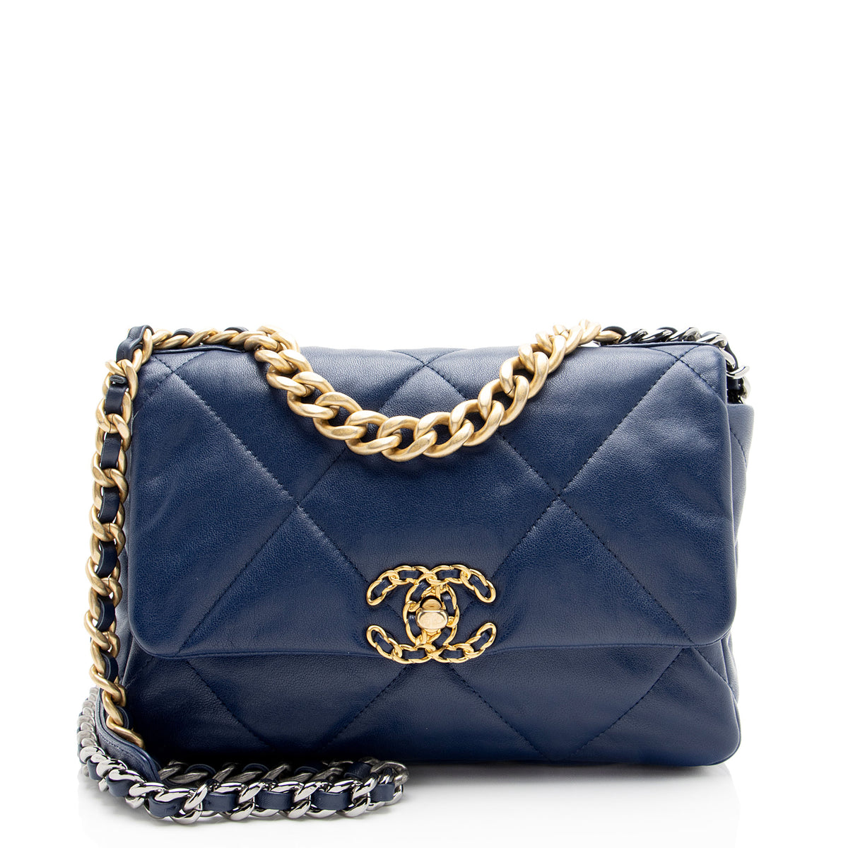 Chanel Lambskin 19 Medium Flap Shoulder Bag