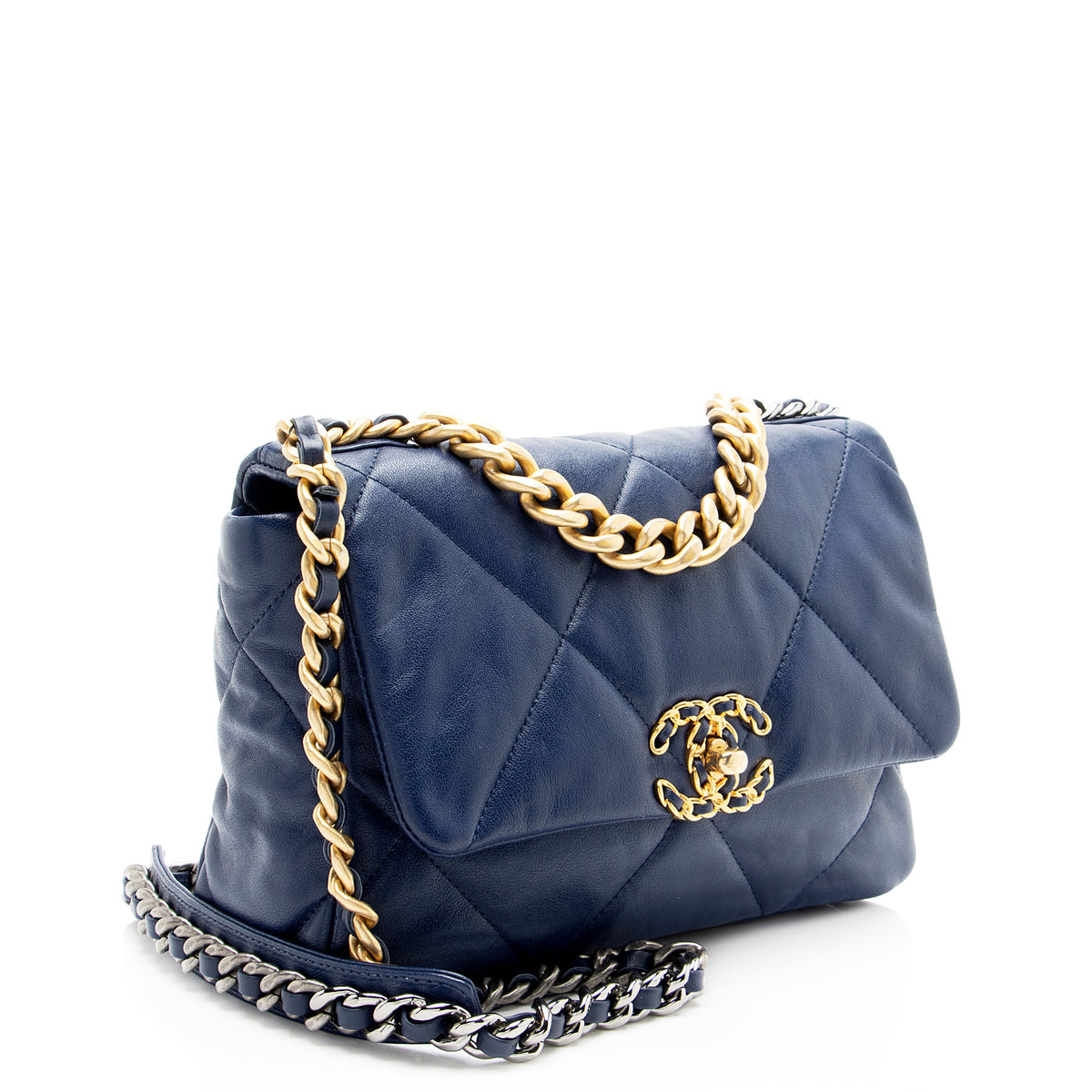 Chanel Lambskin 19 Medium Flap Shoulder Bag