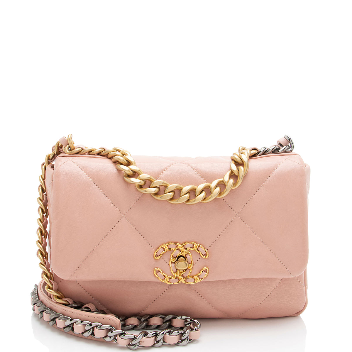 Chanel Lambskin 19 Medium Flap Shoulder Bag