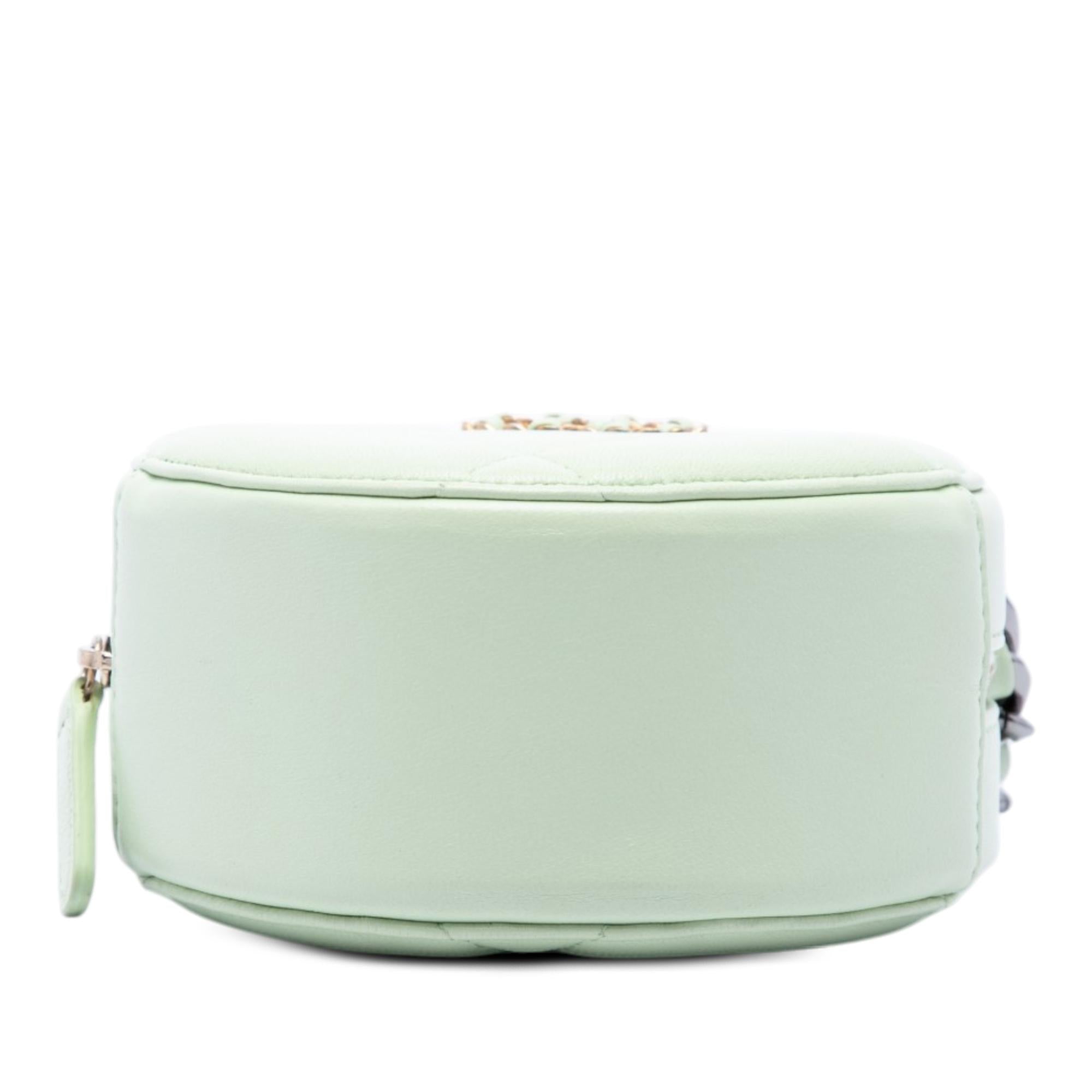 Chanel Lambskin 19 Round Clutch with Chain