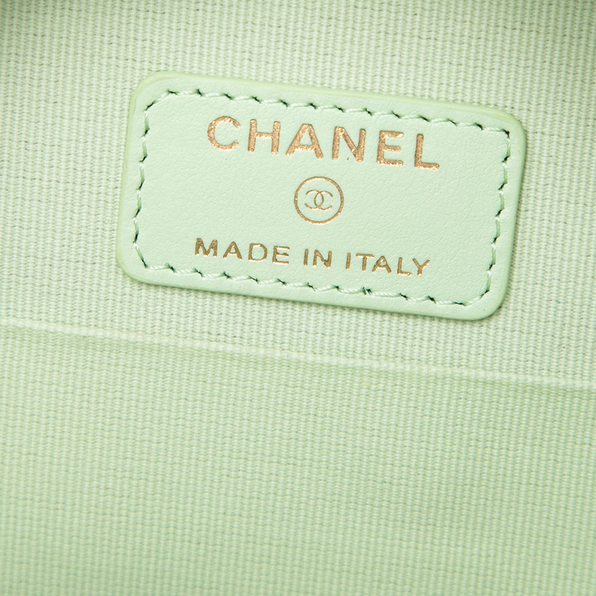 Chanel Lambskin 19 Round Clutch with Chain
